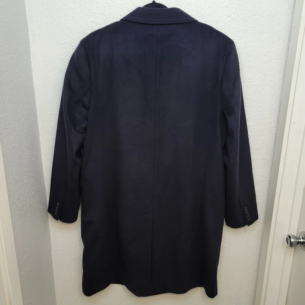 J Crew Rivington topcoat in Italian wool blend Size 46R Navy